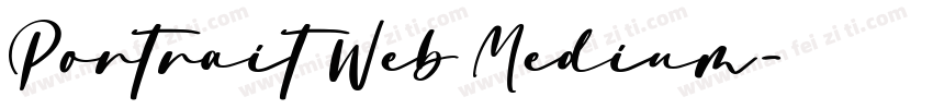 Portrait Web Medium字体转换